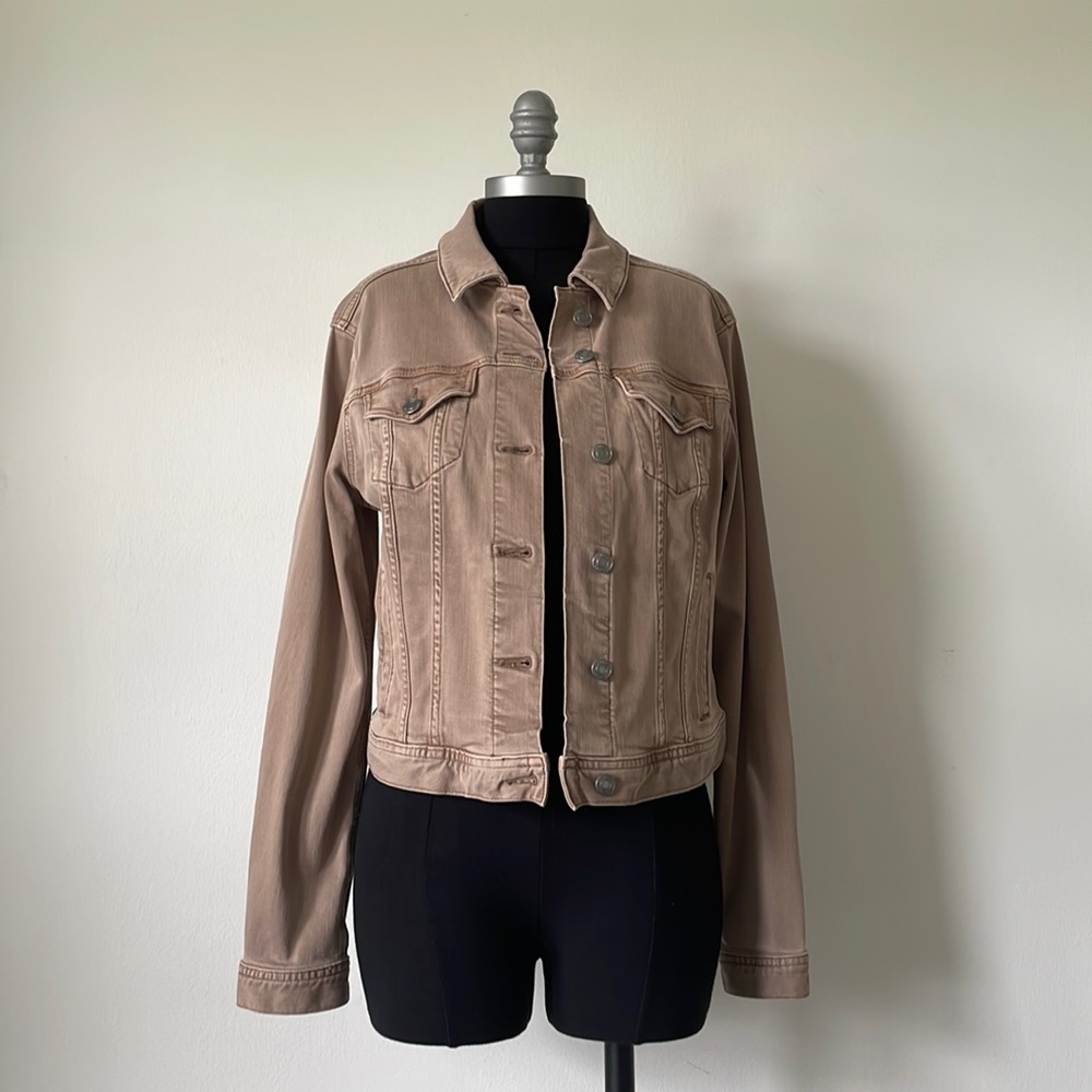 Lands End, Small (6-8), Brown/Tan Jean Jacket - Never Worn